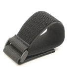 Faixa elástica com gancho e fivela reversa em nylon, 30 cm x 20 mm, preta — foto 7