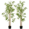 Pack 2 Bambu Artificial 1,80 m com Vaso Realista Ideal para Interiores — foto 1
