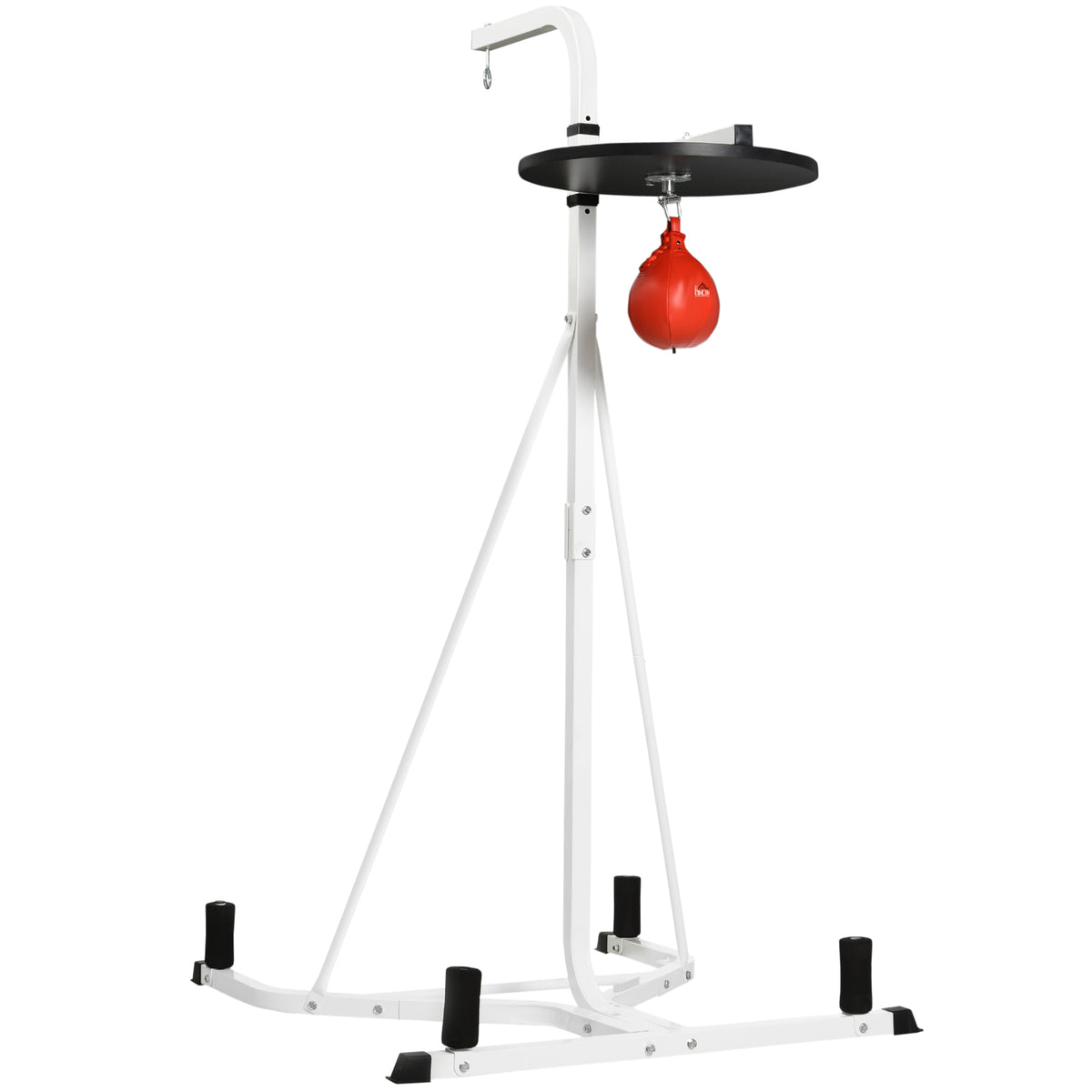 Suporte para saco de pancadas em pé autoportante 2 em 1 com pera de velocidade 156 x 115 x 224 cm branco — foto 1