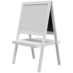 Cavalete quadro infantil 2 em 1 face quadro branco magnético e face quadro-negro a giz branco — foto 1