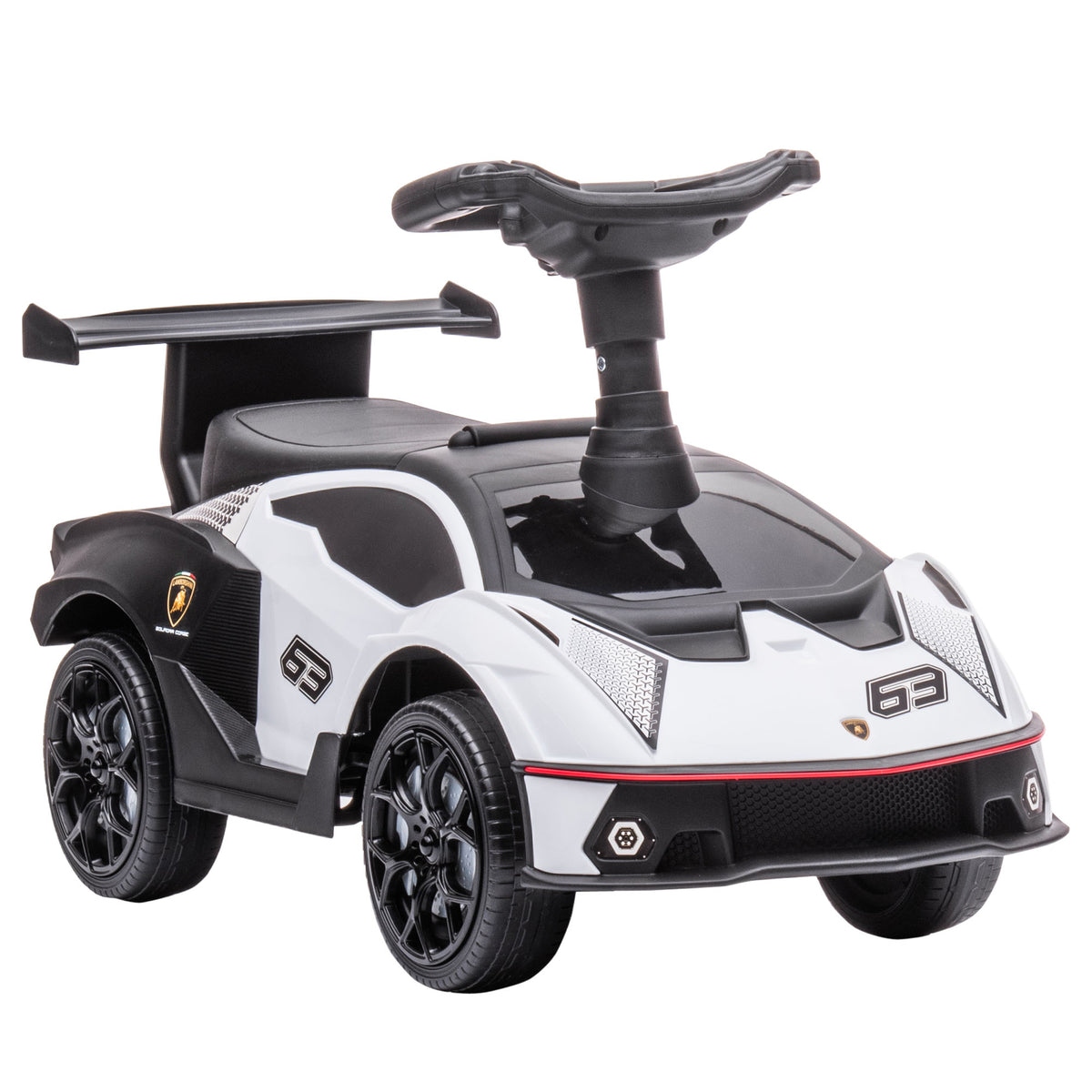 Carrinho empurrável licenciado pela Lamborghini, carrinho com efeitos sonoros, proteção anti-tombamento, 67 cm x 28 x 38 cm — foto 1