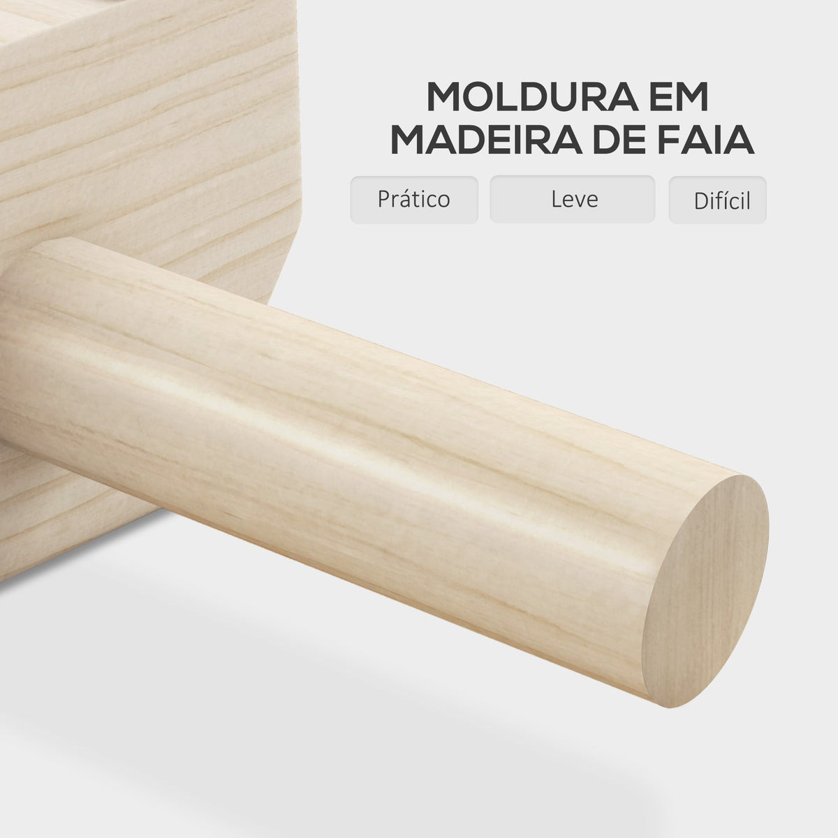 Barras Paralelas de Madeira para Calistenia Barras Paralelas com Tapete Antideslizante para Treino en Ginásio Casa 30x13x10 cm Natural — foto 5