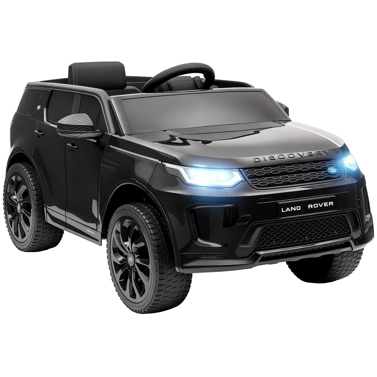 Carro Elétrico para Crianças acima de 3 Anos com Licença Land Rover Discovery Sport Carro Elétrico Infantil com Bateria 12V Controlo Remoto Faróis Buzina e Música 106x65,5x51 cm Preto — foto 1