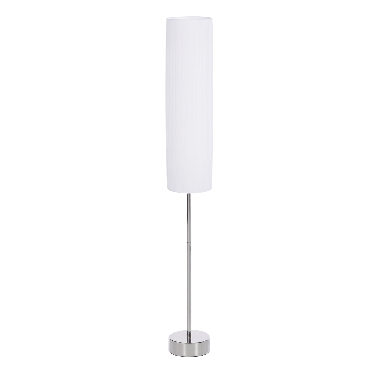 Candeeiro de Pé Moderno para o Quarto com Luzes E27, 40W e Interruptor de Pé, com Base de Aço Inoxidável Cor Branca 120cm — foto 1