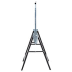 Conjunto de 2 Cavaletes Telescópicos Dobráveis com Altura Ajustável Cavaletes de Serra de Aço para Mesa de Trabalho Carga 200kg 68x58x80-130cm Preto — foto 6