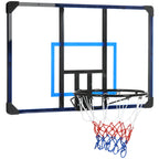 Tabela de Basquetebol de Parede Cesta de Basquetebol para Exterior 113x61x73 cm Azul e Preto — foto 1