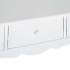 Mesa Consola Elegante Móvel de Entrada com 3 Gavetas 100x32x85cm Branco — foto 9