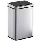 Lixeira com Sensor 40 L Aço InoxidávelLixeira Automática com Tampa de Fecho Suave Sensor de Movimento 35,5x26x55 cm Prata — foto 1