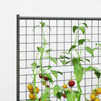Caixa de Plantio Grande de Exterior Caixa de Plantio de Aço Galvanizado com Treliça para Plantas Trepadeiras e Fundo Aberto para Pátio Varanda 80x115x125 cm Cinza Escuro — foto 8