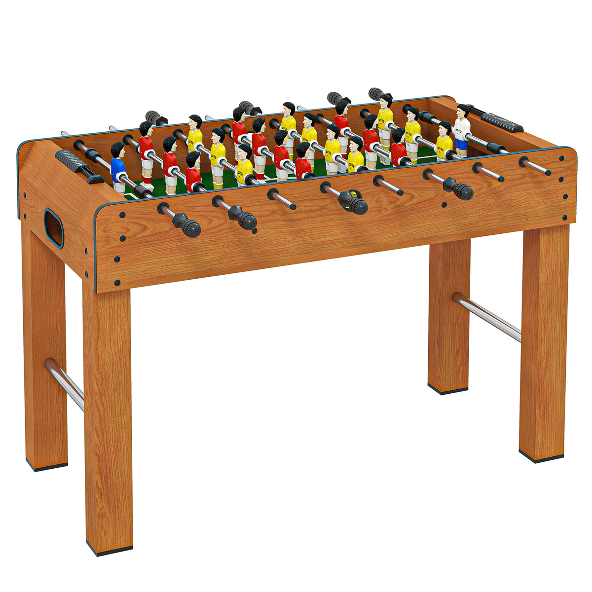 Matraquilho Profissional para Crianças e Adultos Mesa de Matraquilho com 8 Barras e 2 Bolas para Casa Sala de Jogos 122x61x80,7 cm Madeira — foto 1
