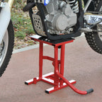 Plataforma Elevação para Motocicletas Macaco Elevador para Reparação Estacionar Aço 28x34x30-40cm Vermelho — foto 2