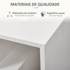 Mesa de Centro Mesa-de-Cabeceira Mesa de Café, Chá Mesas de Apoio para Sala Quarto Estante para Arrumação 45x40x55cm Branco — foto 5