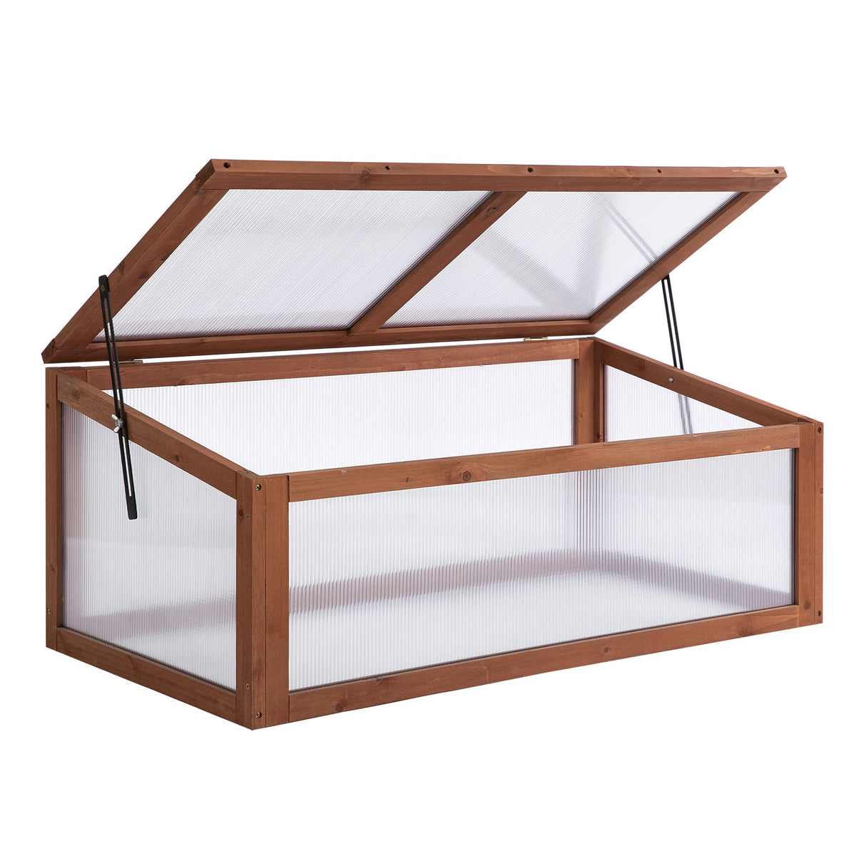 Mini estufa, Pequena estufa para jardim, com placas de PC, Boa transmissão de luz, 100L x 65B x 40H cm — foto 1