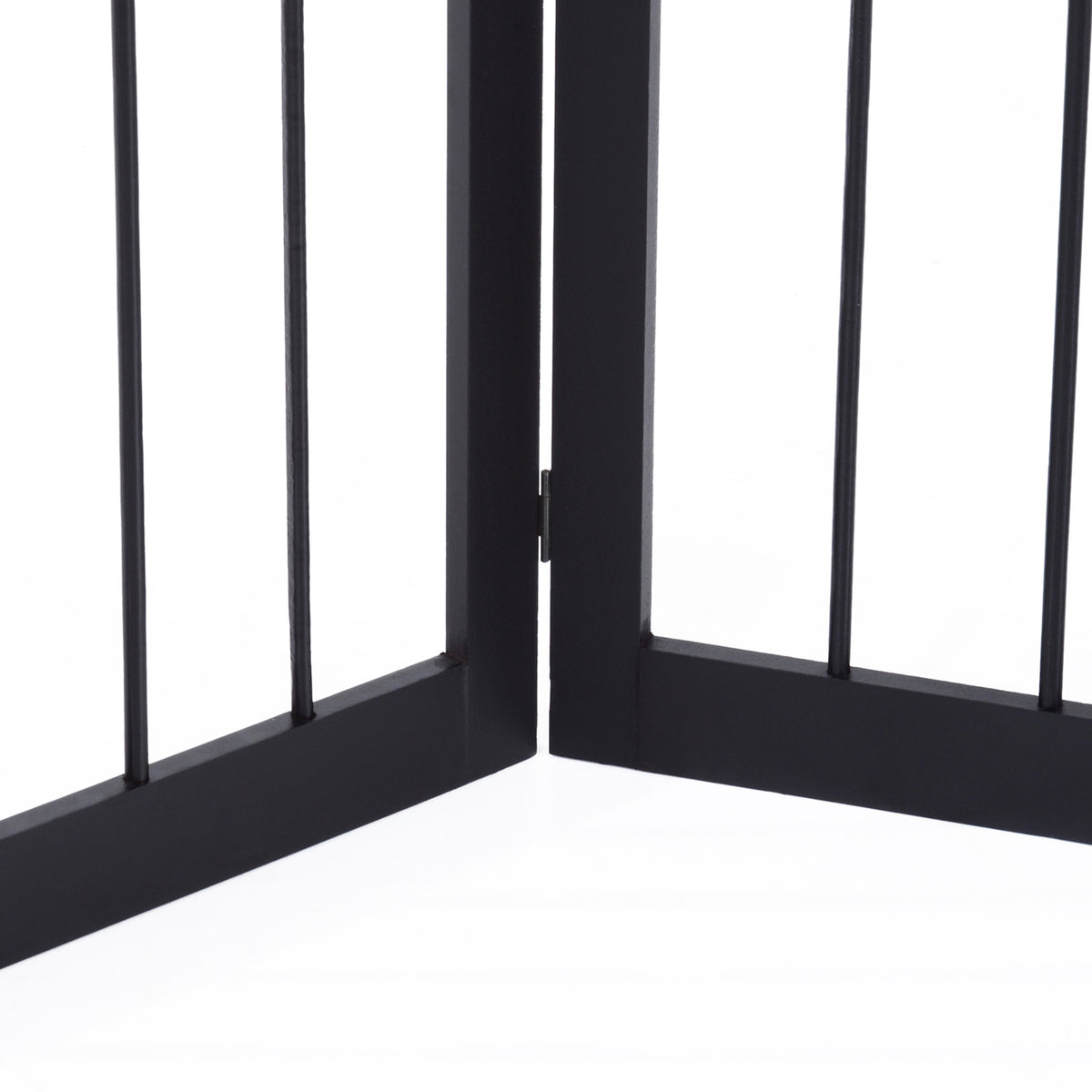 Barreira de Segurança Dobrável de 3 Painéis Portátil para Animais de Estimação Grade de Proteção para Cães Pequenos 160x76 cm para Portas Escadas Corredores Castanho — foto 8