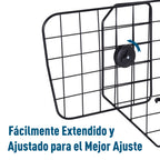 Grade de Segurança de Carro para Cães Universal Grade de Segurança para Cães com Largura Ajustável 89-122x41cm Preto — foto 7
