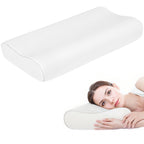 Almofada Cervical e de Pescoço de Espuma Viscoelástica Almofada com Desenho Ergonómico Dupla Altura Capa Removível e Lavável para Suporte de Pescoço Dormir de Lado e de Costas — foto 1