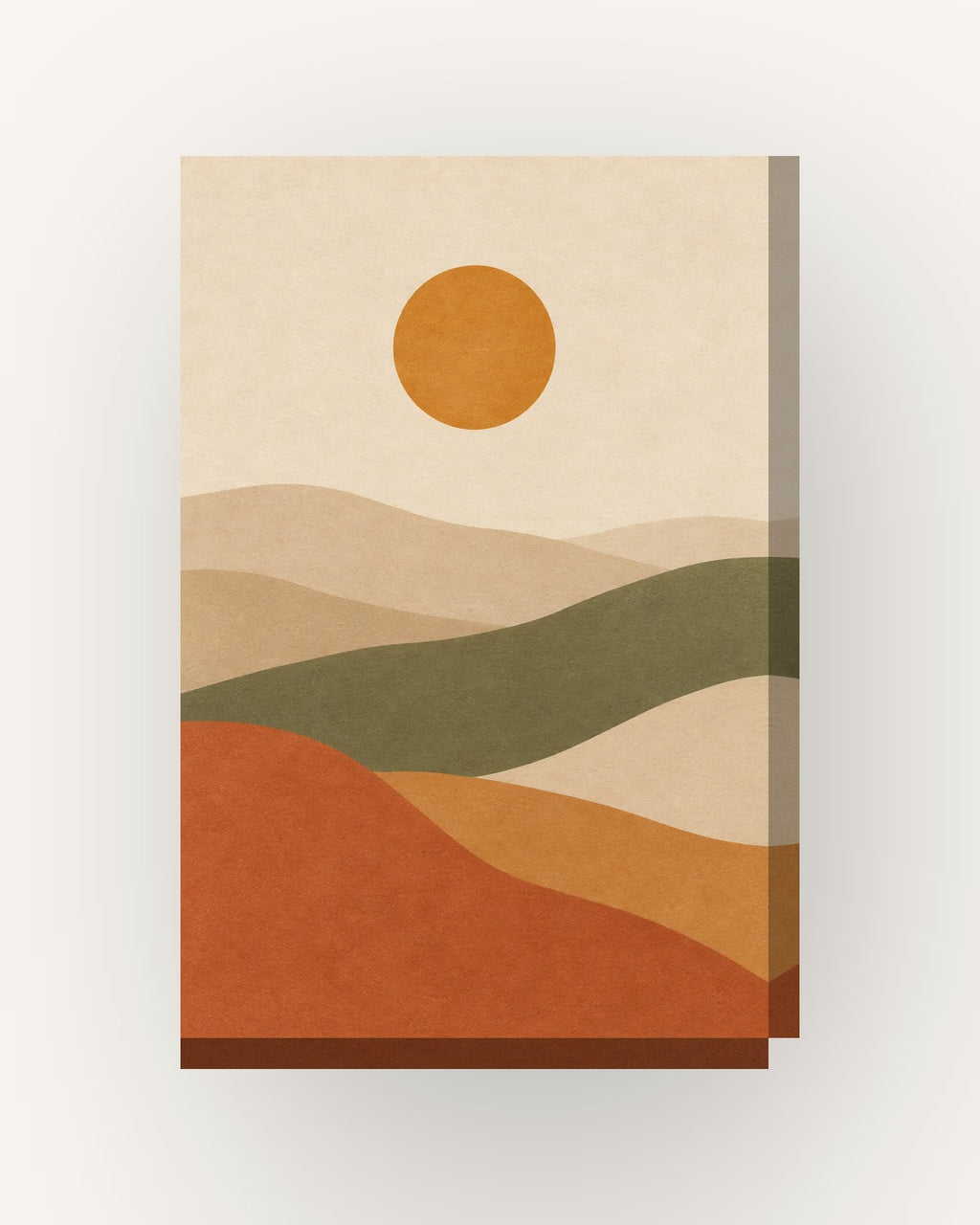 Sol de areia · Quadro abstrato — acabamento:slim