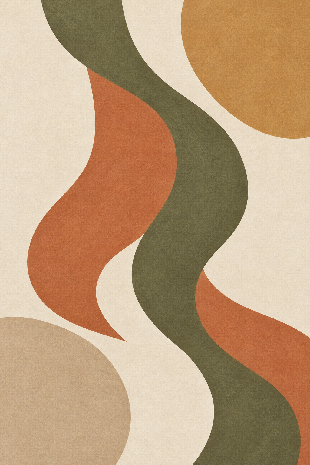 Quadro abstrato «Correntes» em tela vertical — abstrato-04_ver