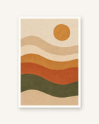 Sedimento · Quadro abstrato — acabamento:poster