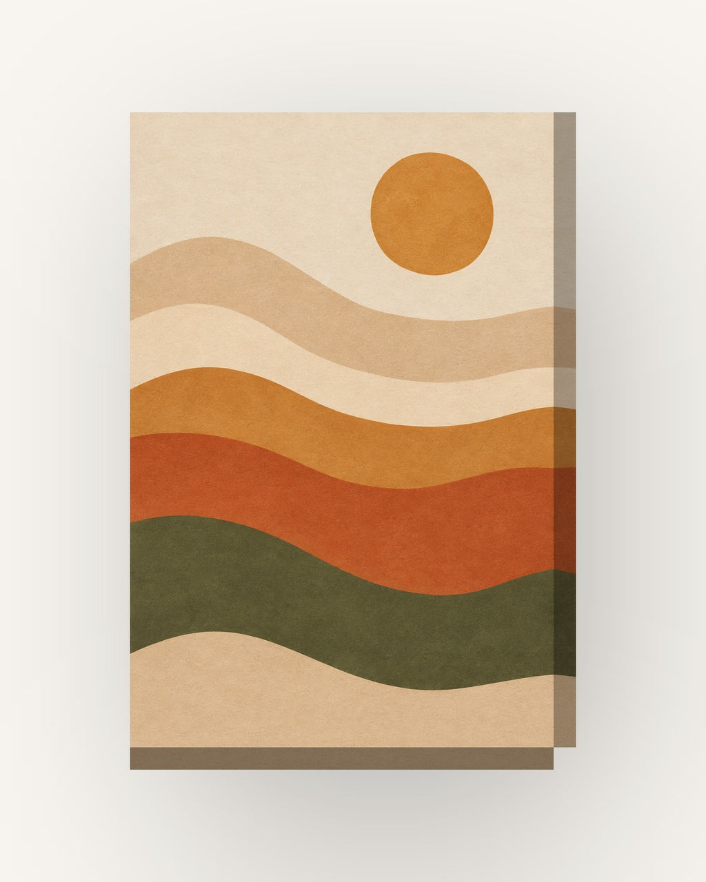 Sedimento · Quadro abstrato — acabamento:slim