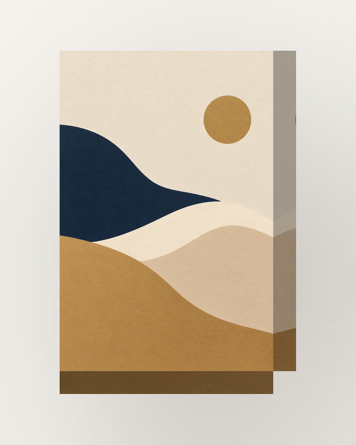 Dunas · Minimalista · Quadro abstrato — acabamento:thick