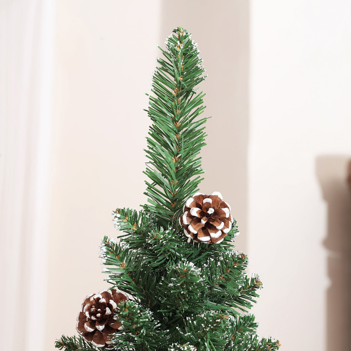 Árvore de Natal 180 cm Árvore de Natal Artificial com 618 Ramos e Suporte de Metal Árvore de Natal para Sala de Estar Interior Verde — foto 8