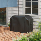 Capa para Churrasqueira Retangular em Tecido Oxford 420D Anti-UV Impermeável Antipó com Cordão 124x61x91 cm Preto — foto 2