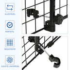 Grade de Segurança de Carro para Cães Extensível Universal Grade de Segurança para Cães com Largura Ajustável 91-152x30cm Preto — foto 5