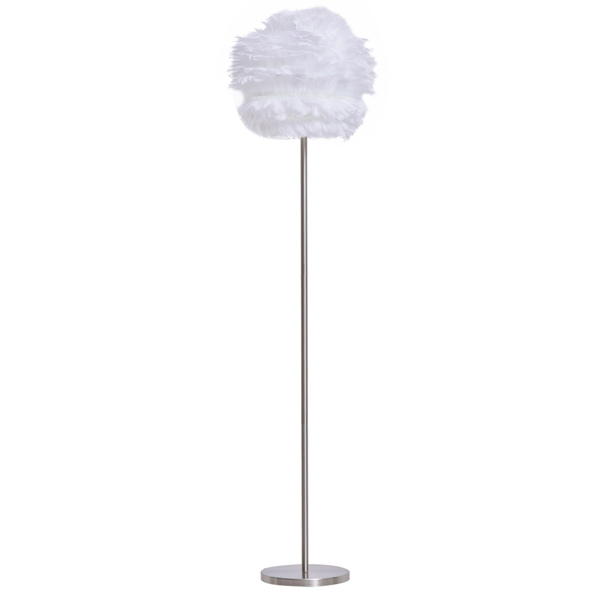 Candeeiro de pé moderno Pedal Interruptor de pé Suporte para lâmpada E27 Estrutura de metal 40x40x160cm — foto 1