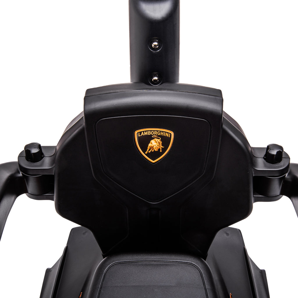 2 em 1 Carro Andador para Crianças 12-36 Meses Lamborghini Essenza SCV2 Carro Andador com Buzina Guiador e Grade de Segurança Removível 86,5x40x89,5cm Verde e Preto — foto 8