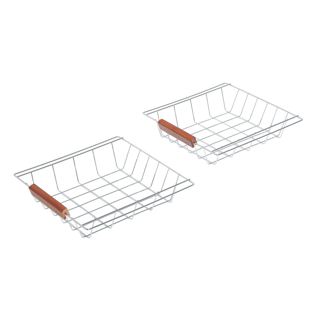 Carrinho de Cozinha Multifuncional Carrinho Auxiliar de Madeira com Grande Espaço de Armazenamento Gavetas Cestas Prateleiras 4 Rodas 74x37x76 cm Madeira — foto 4