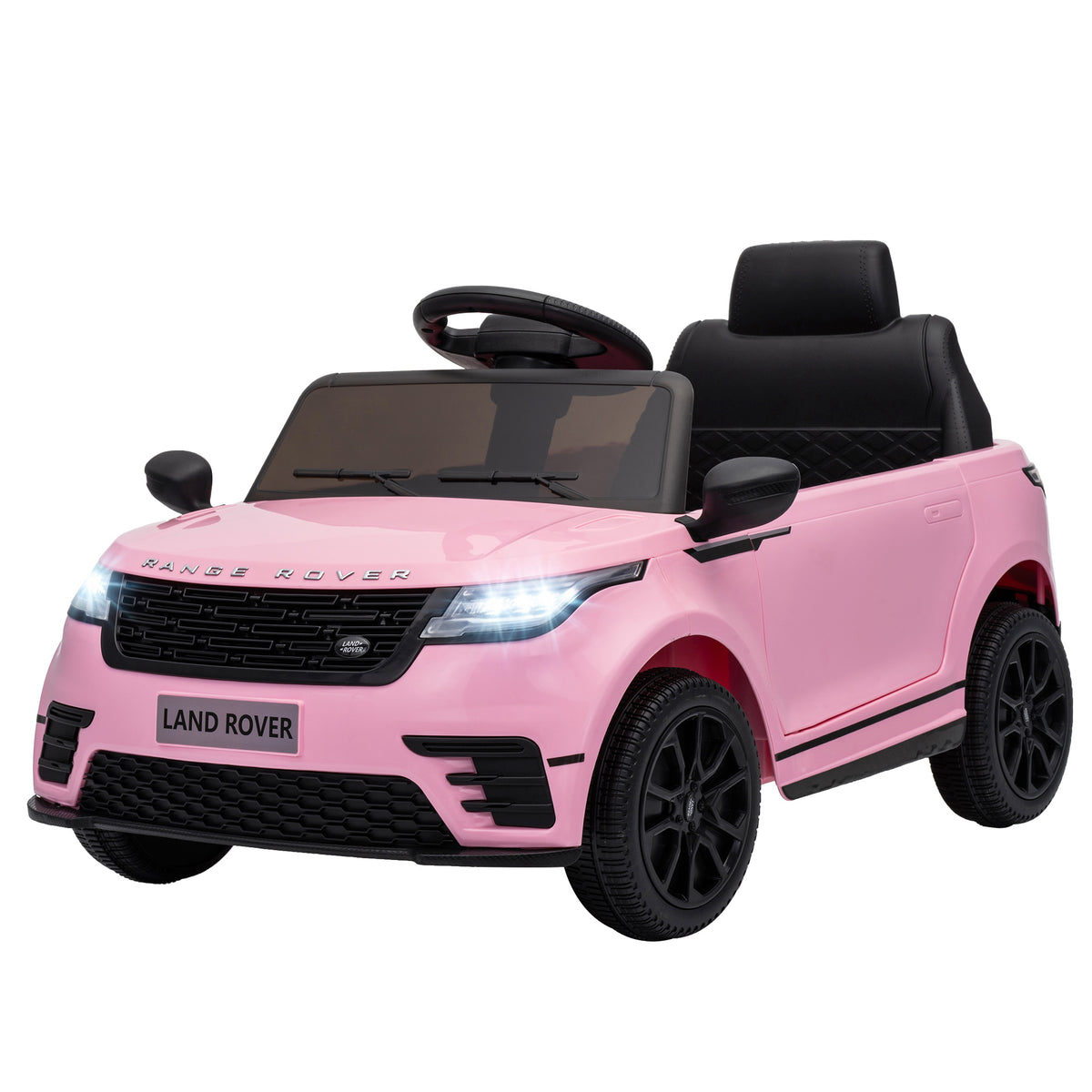 Range Rover Velar com Licença, Carro Elétrico Infantil 12 V com Controlo Remoto, Suspensão e Arranque Suave, Rosa, 2-4 Anos — imagem 11