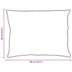 Almofada 60x80 cm em algodão branco com enchimento macio — foto 10