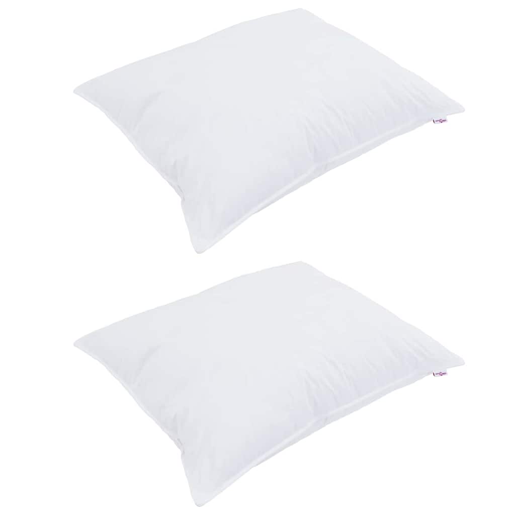 Almofada 60x80 cm em algodão branco com enchimento macio — foto 3