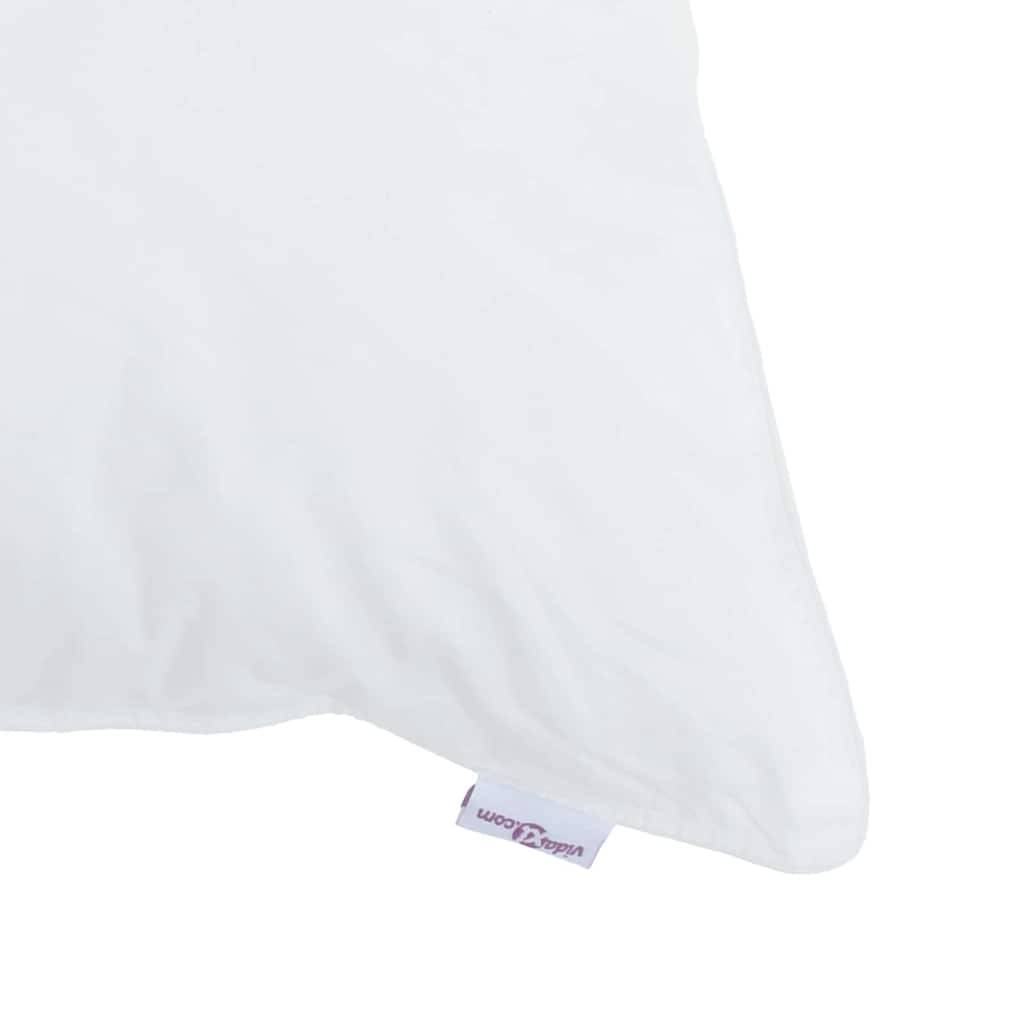 Almofada 60x80 cm em algodão branco com enchimento macio — foto 9