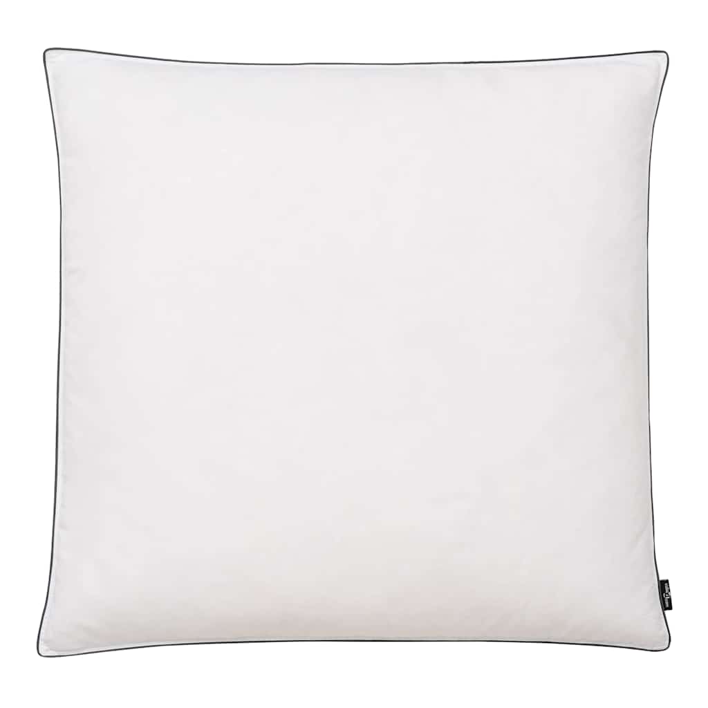 Almofadas 2 pcs 80x80 cm microfibra branco com enchimento de penas — foto 2
