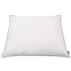 Almofadas 2 pcs 80x80 cm microfibra branco com enchimento de penas — foto 3
