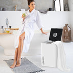 Aquecedor de Toalhas 23L com Timer e Display LED - Desligamento Automático 114x178cm Branco — foto 5