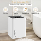 Aquecedor de Toalhas 23L com Timer e Display LED - Desligamento Automático 114x178cm Branco — foto 6