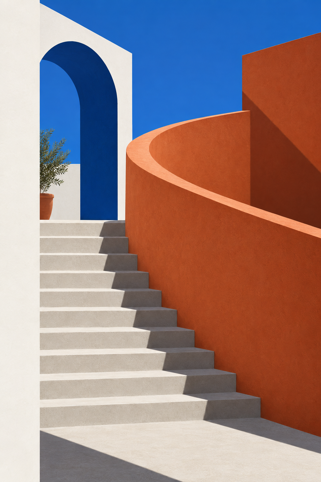 Escadaria · Quadro de arquitetura abstrata — arquitetura-04_ver