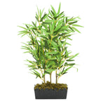 Árvore de bambu artificial 500 folhas 80 cm verde — foto 2