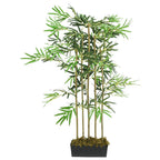 Árvore de bambu artificial 730 folhas 120 cm verde — foto 2