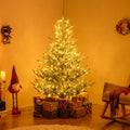 Árvore de Natal Artificial 210 cm Pré-iluminada com Neve e 1470 Ramos Articulados — foto 1