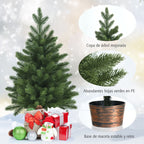 Árvore de Natal Artificial 60 cm com 50 Ramos e Base com Vaso Verde — foto 8
