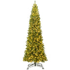 Árvore de Natal Artificial Dobrável Pré-iluminada com Conector Rápido 360cm — foto 2