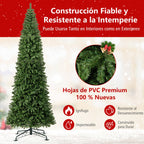 Árvore de Natal Artificial Dobrável Pré-iluminada com Conector Rápido 360cm — foto 9
