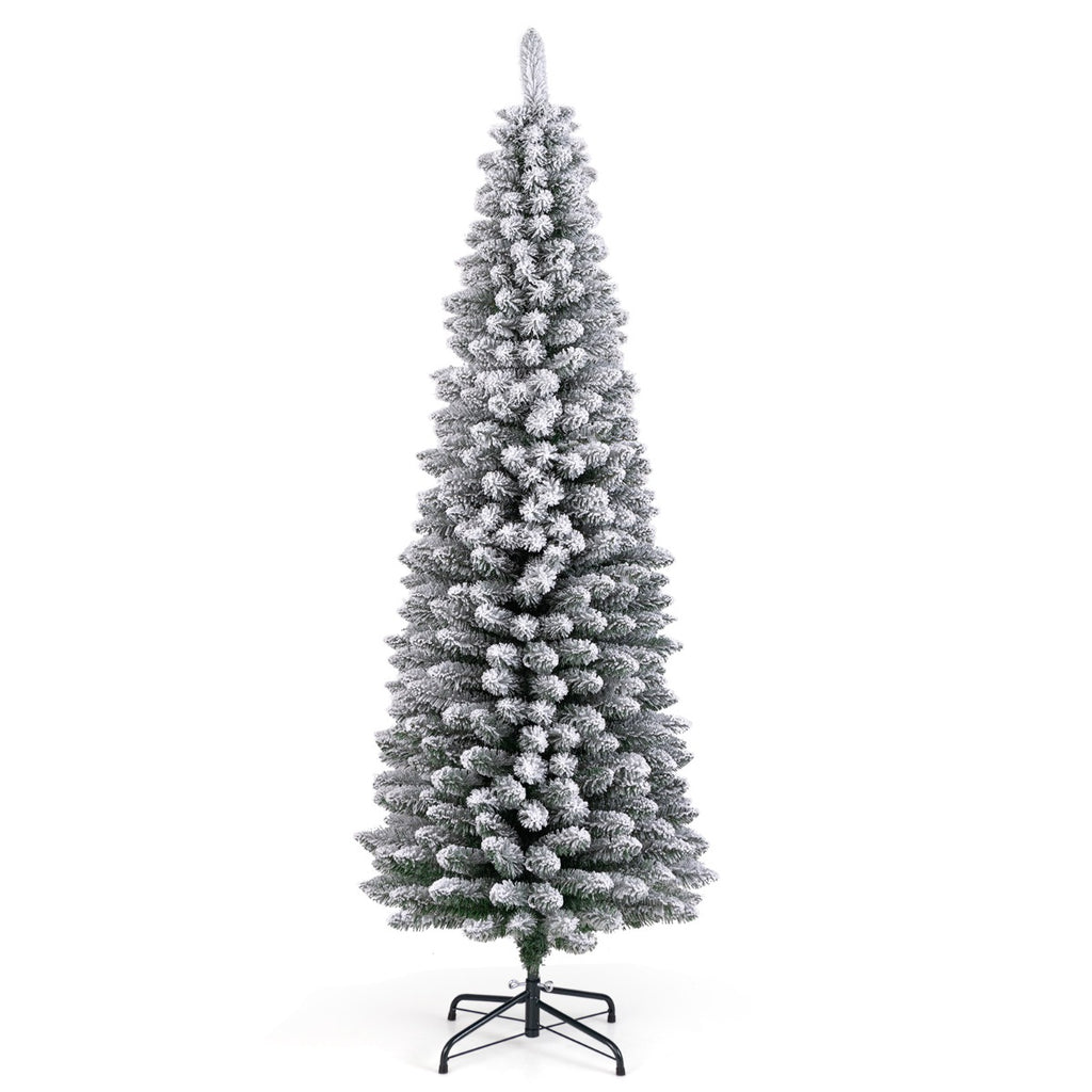 Árvore de Natal Artificial Nevada 180 cm com 460 Ramos e Base Metálica Dobrável — foto 2