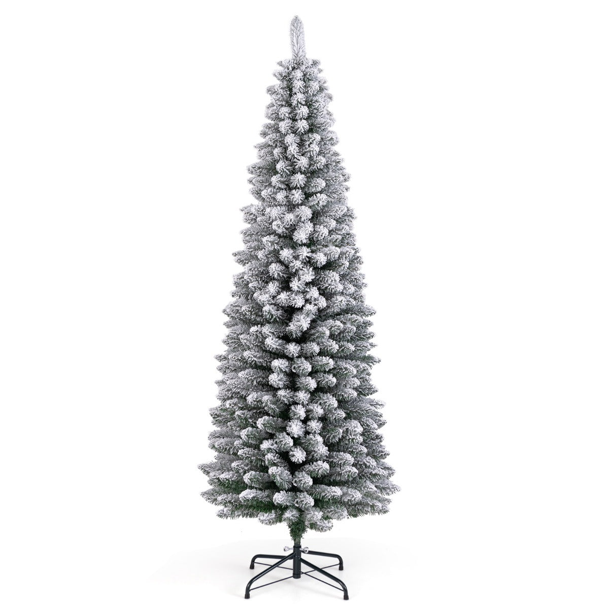 Árvore de Natal Artificial Nevada 180 cm com 460 Ramos e Base Metálica Dobrável — foto 2