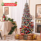Árvore de Natal Artificial Nevada 180 cm com 460 Ramos e Base Metálica Dobrável — foto 4