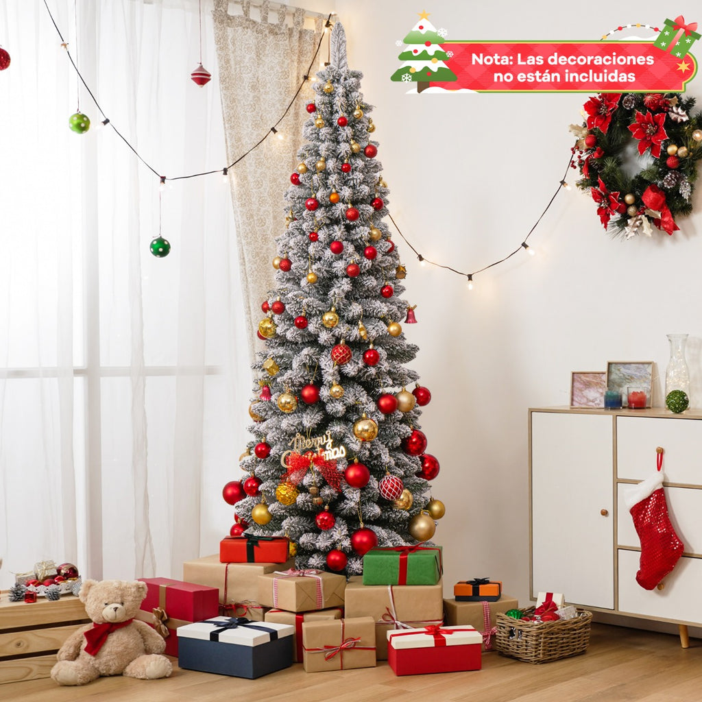 Árvore de Natal Artificial Nevada 180 cm com 460 Ramos e Base Metálica Dobrável — foto 5